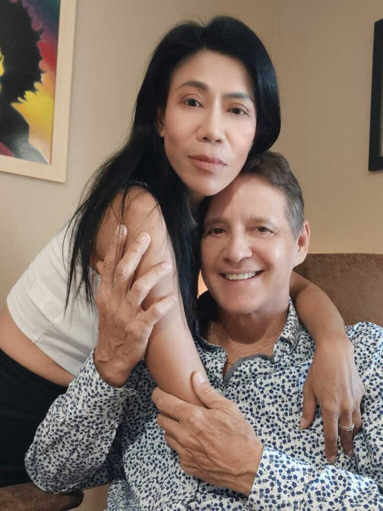 Nilin and Greg at home